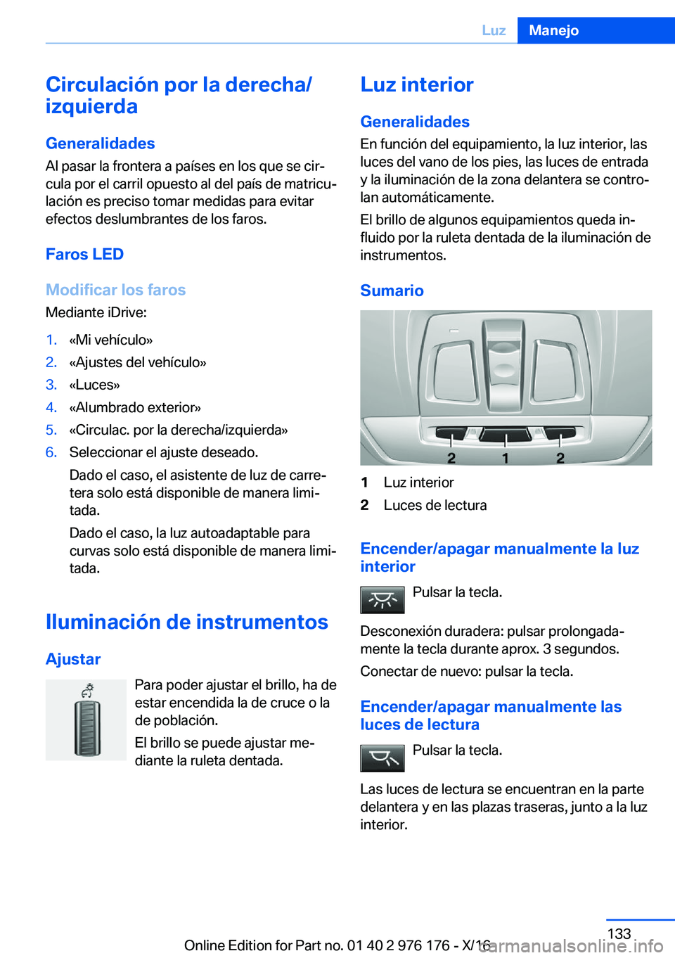 BMW X5 M 2017  Manuales de Empleo (in Spanish) �C�i�r�c�u�l�a�c�i�