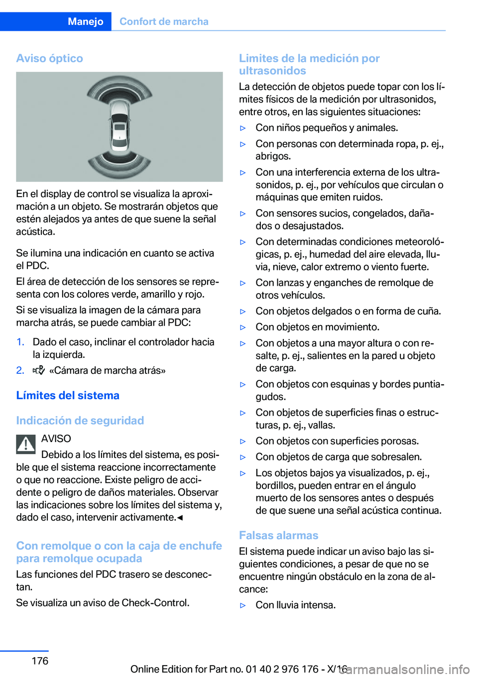 BMW X5 M 2017  Manuales de Empleo (in Spanish) �A�v�i�s�o��