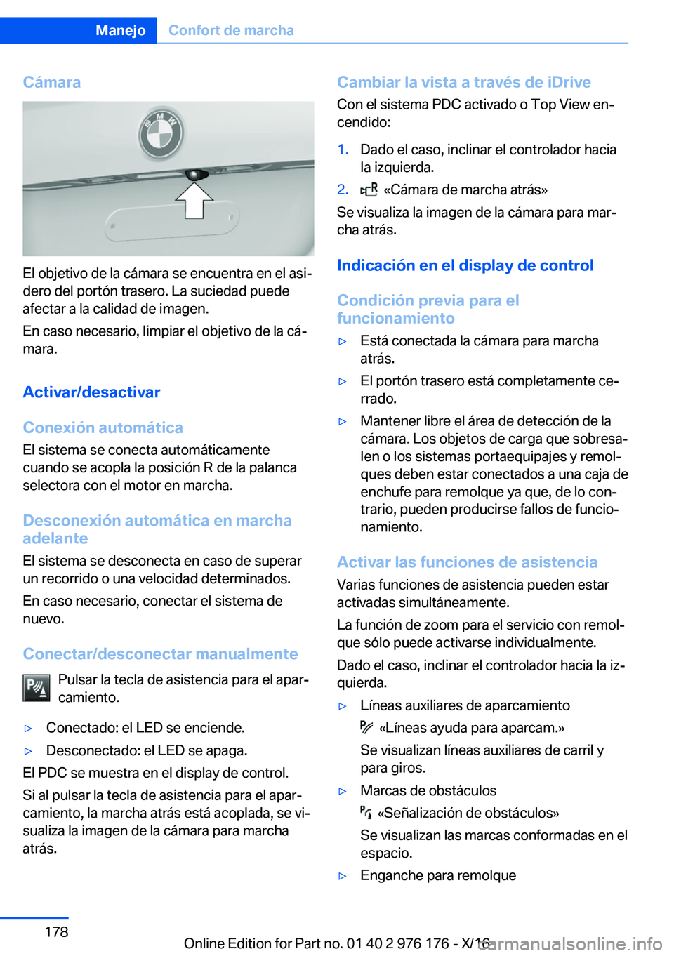 BMW X5 M 2017  Manuales de Empleo (in Spanish) �C�