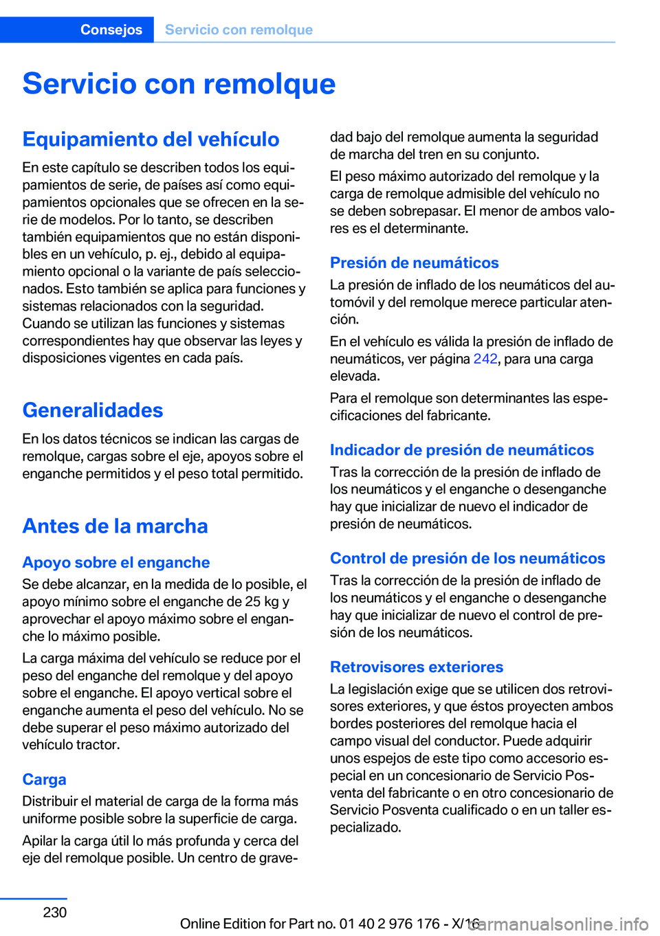 BMW X5 M 2017  Manuales de Empleo (in Spanish) �S�e�r�v�i�c�i�o��c�o�n��r�e�m�o�l�q�u�e�E�q�u�i�p�a�m�i�e�n�t�o��d�e�l��v�e�h�