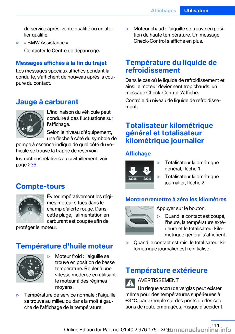 BMW X5 M 2017  Notices Demploi (in French) �d�e� �s�e�r�v�i�c�e� �a�p�r�è�s�-�v�e�n�t�e� �q�u�a�l�i�f�i�é� �o�u� �u�n� �a�t�ej�l�i�e�r� �q�u�a�l�i�f�i�é�.'y�k� �B�M�W� �A�s�s�i�s�t�a�n�c�e� �{
�C�o�n�t�a�c�t�e�r� �l�e� �C�e�n�t�r�e� �d