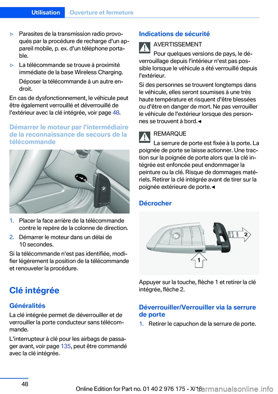 BMW X5 M 2017  Notices Demploi (in French) 'y�P�a�r�a�s�i�t�e�s� �d�e� �l�a� �t�r�a�n�s�m�i�s�s�i�o�n� �r�a�d�i�o� �p�r�o�v�oj�q�u�é�s� �p�a�r� �l�a� �p�r�o�c�é�d�u�r�e� �d�e� �r�e�c�h�a�r�g�e� �d�'�u�n� �a�pj
�p�a�r�e�i�l� �m�o�b�