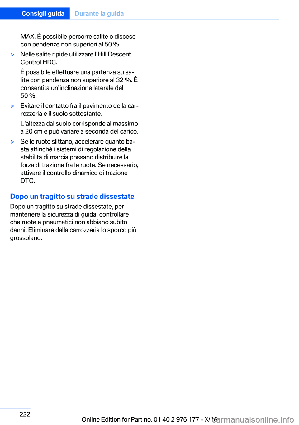 BMW X5 M 2017  Libretti Di Uso E manutenzione (in Italian) �M�A�X�.� �