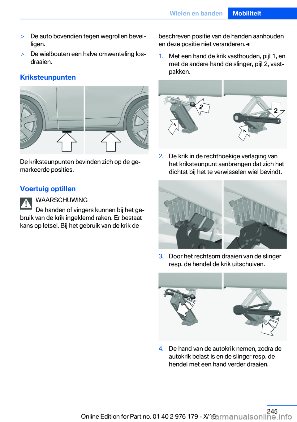 BMW X5 M 2017  Instructieboekjes (in Dutch) 'y�D�e� �a�u�t�o� �b�o�v�e�n�d�i�e�n� �t�e�g�e�n� �w�e�g�r�o�l�l�e�n� �b�e�v�e�ij
�l�i�g�e�n�.'y�D�e� �w�i�e�l�b�o�u�t�e�n� �e�e�n� �h�a�l�v�e� �o�m�w�e�n�t�e�l�i�n�g� �l�o�sj �d�r�a�a�i�e�n