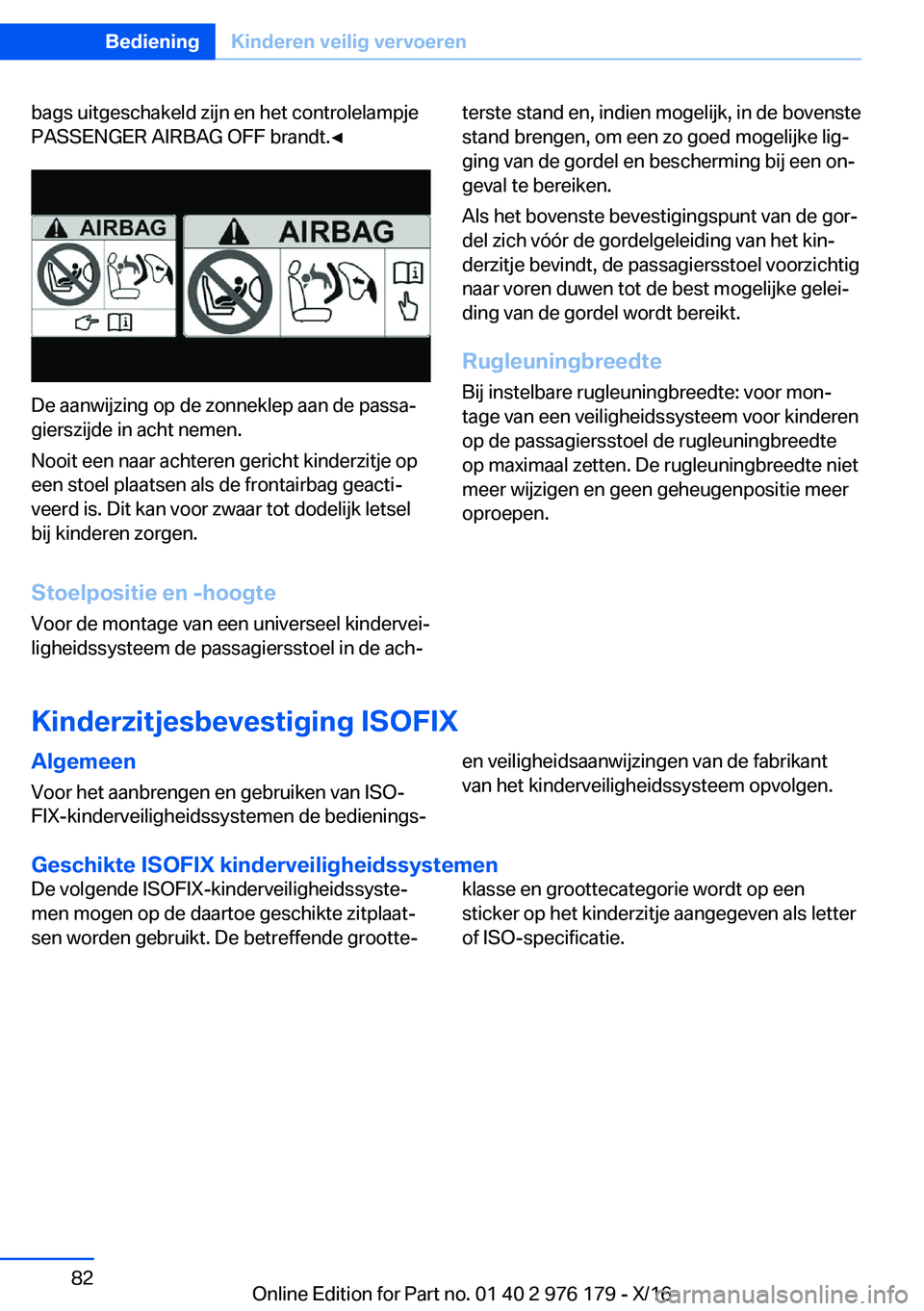 BMW X5 M 2017  Instructieboekjes (in Dutch) �b�a�g�s� �u�i�t�g�e�s�c�h�a�k�e�l�d� �z�i�j�n� �e�n� �h�e�t� �c�o�n�t�r�o�l�e�l�a�m�p�j�e�P�A�S�S�E�N�G�E�R� �A�I�R�B�A�G� �O�F�F� �b�r�a�n�d�t�.'