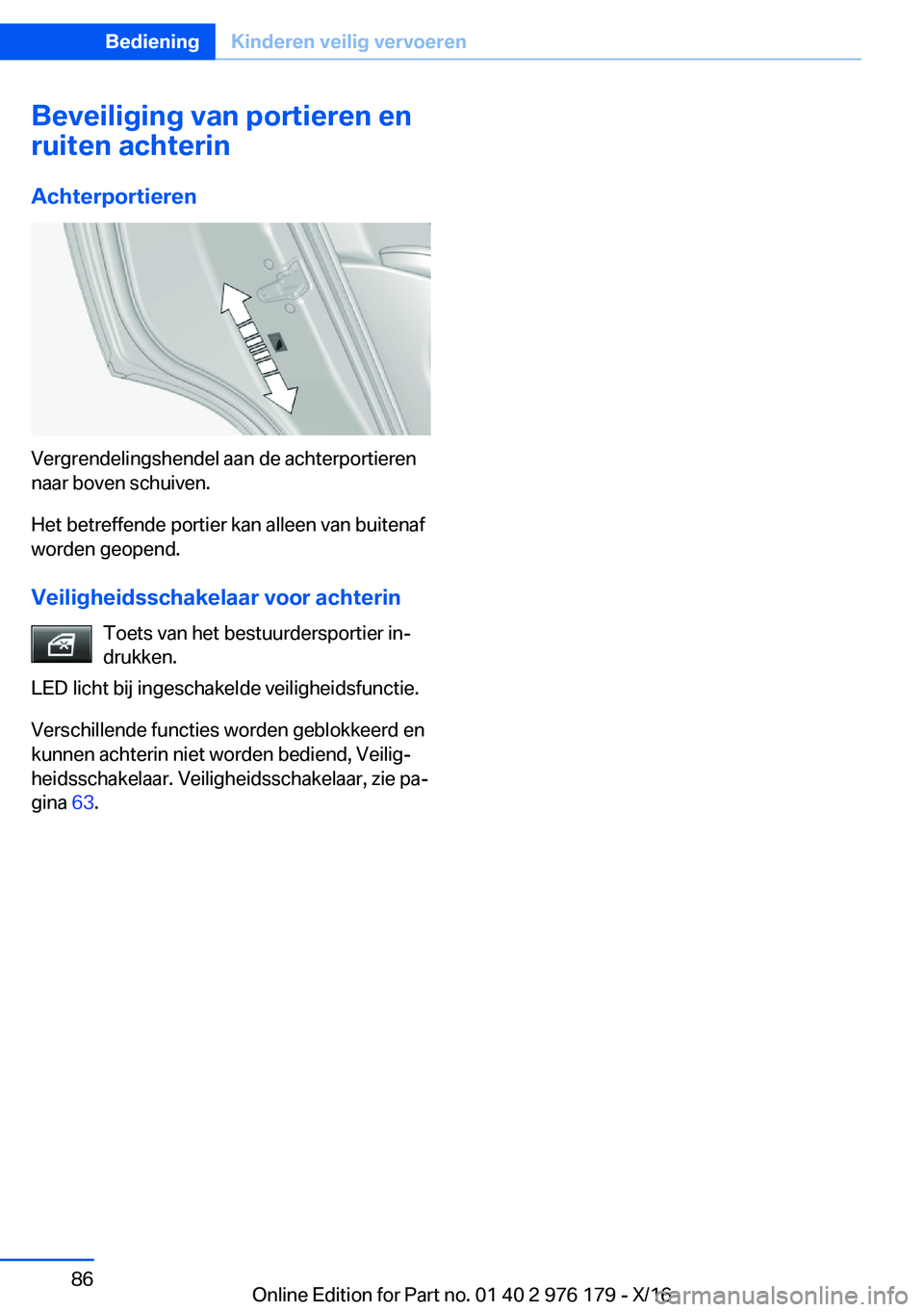 BMW X5 M 2017  Instructieboekjes (in Dutch) �B�e�v�e�i�l�i�g�i�n�g��v�a�n��p�o�r�t�i�e�r�e�n��e�n
�r�u�i�t�e�n��a�c�h�t�e�r�i�n
�A�c�h�t�e�r�p�o�r�t�i�e�r�e�n
�V�e�r�g�r�e�n�d�e�l�i�n�g�s�h�e�n�d�e�l� �a�a�n� �d�e� �a�c�h�t�e�r�p�o�r�t�i�e�