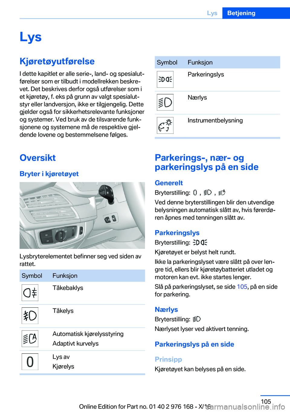BMW X5 M 2017  InstruksjonsbØker (in Norwegian) �L�y�s�K�j�