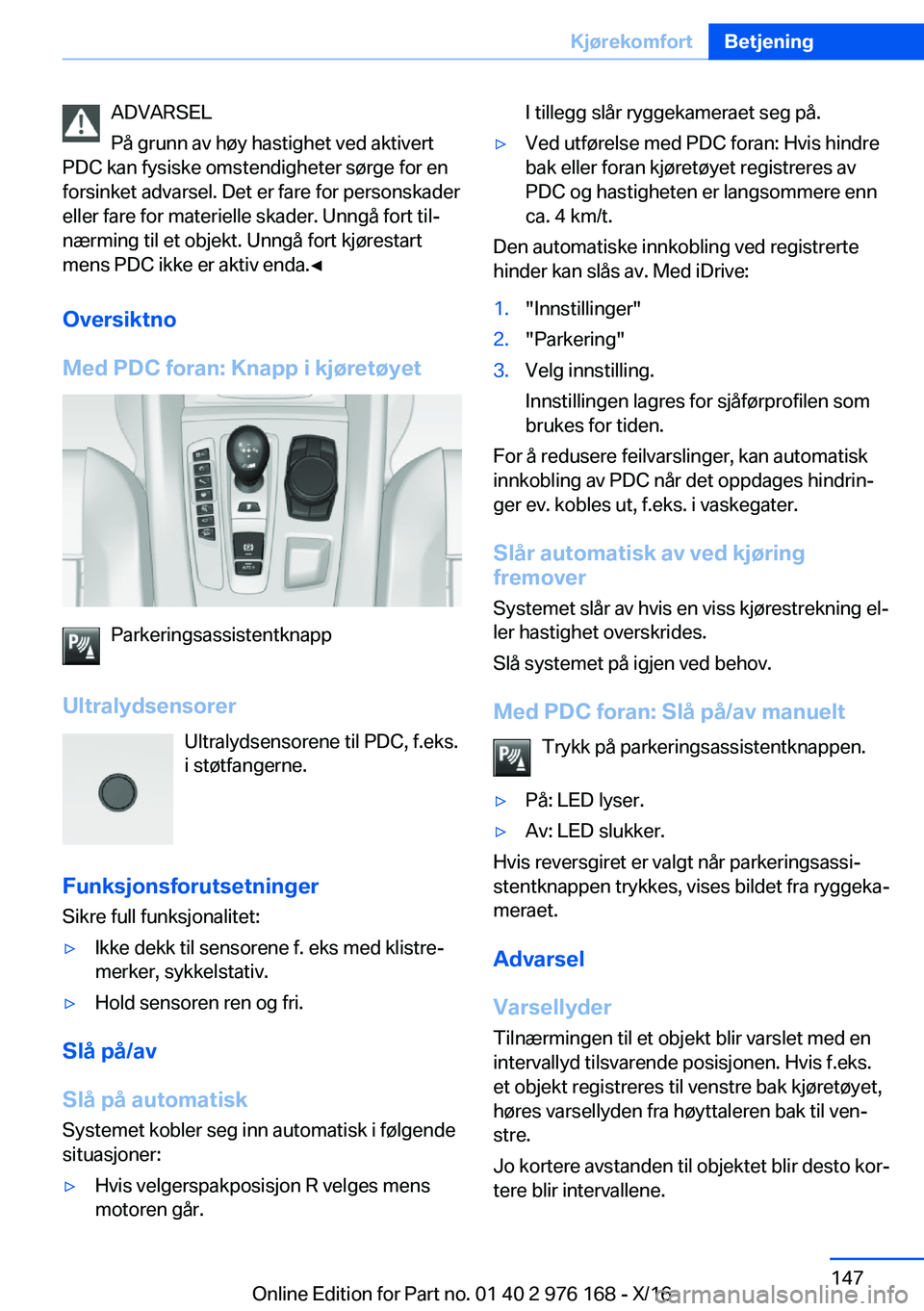 BMW X5 M 2017  InstruksjonsbØker (in Norwegian) �A�D�V�A�R�S�E�L
�P�å� �g�r�u�n�n� �a�v� �h�