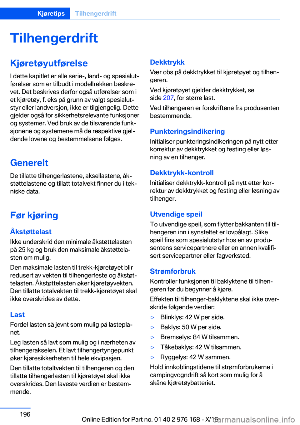 BMW X5 M 2017  InstruksjonsbØker (in Norwegian) �T�i�l�h�e�n�g�e�r�d�r�i�f�t�K�j�