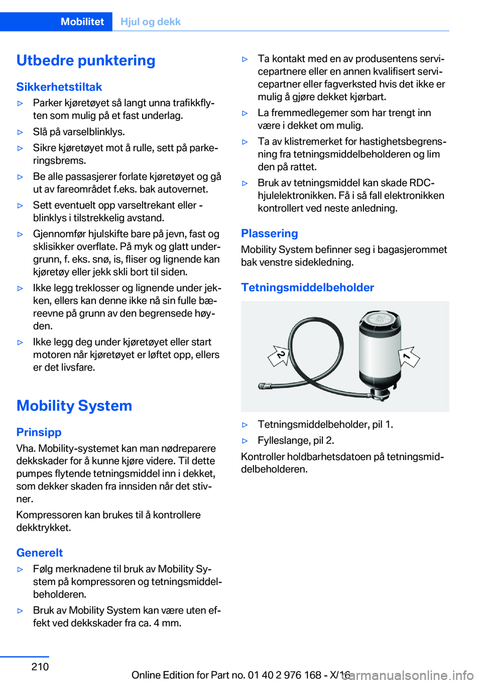 BMW X5 M 2017  InstruksjonsbØker (in Norwegian) �U�t�b�e�d�r�e��p�u�n�k�t�e�r�i�n�g
�S�i�k�k�e�r�h�e�t�s�t�i�l�t�a�k'y�P�a�r�k�e�r� �k�j�