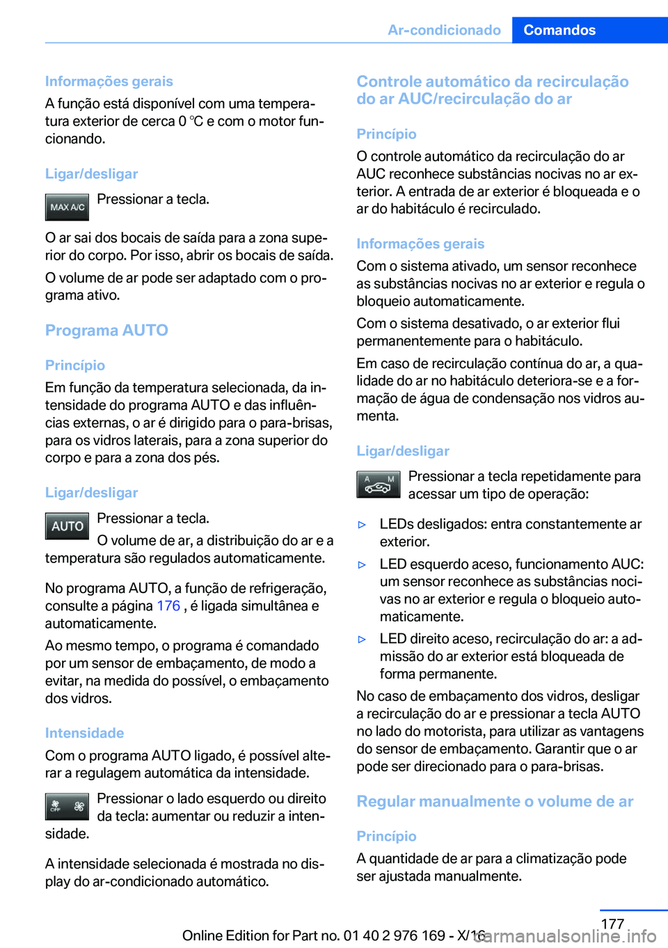 BMW X5 M 2017  Manual do condutor (in Portuguese) �I�n�f�o�r�m�a�