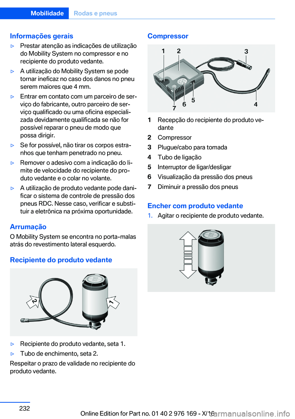 BMW X5 M 2017  Manual do condutor (in Portuguese) �I�n�f�o�r�m�a�