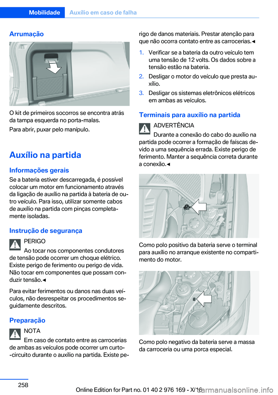 BMW X5 M 2017  Manual do condutor (in Portuguese) �A�r�r�u�m�a�