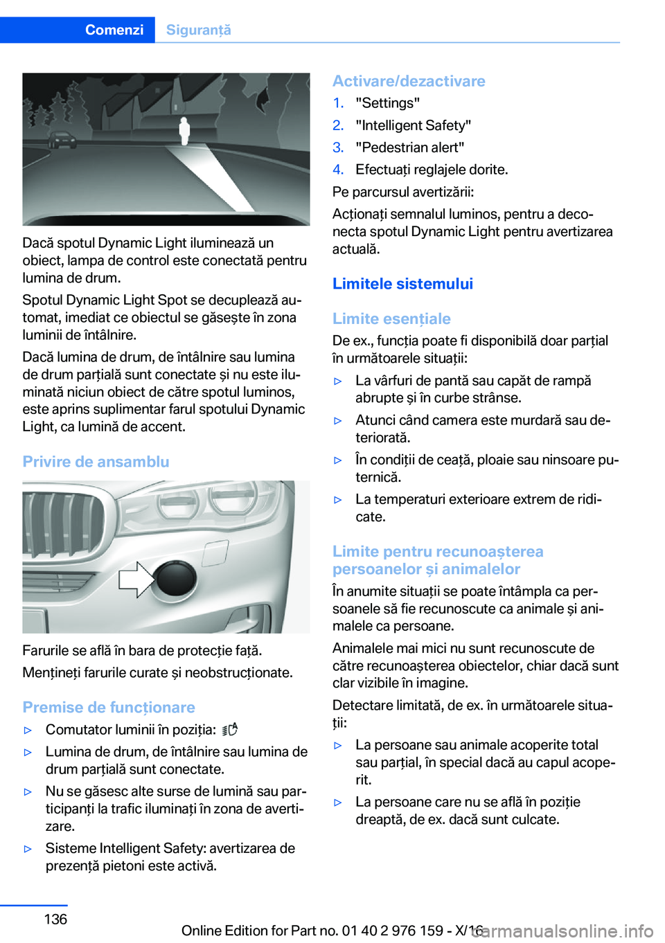BMW X5 M 2017  Ghiduri De Utilizare (in Romanian) �D�a�c�