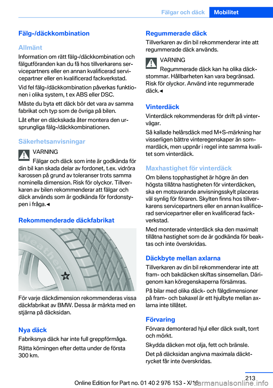 BMW X5 M 2017  InstruktionsbÖcker (in Swedish) �F�ä�l�g�-�/�d�ä�c�k�k�o�m�b�i�n�a�t�i�o�n
�A�l�l�m�ä�n�t
�I�n�f�o�r�m�a�t�i�o�n� �o�m� �r�ä�t�t� �f�ä�l�g�-�/�d�ä�c�k�k�o�m�b�i�n�a�t�i�o�n� �o�c�h
�f�ä�l�g�u�t�f�ö�r�a�n�d�e�n� �k�a�n� �d�u�