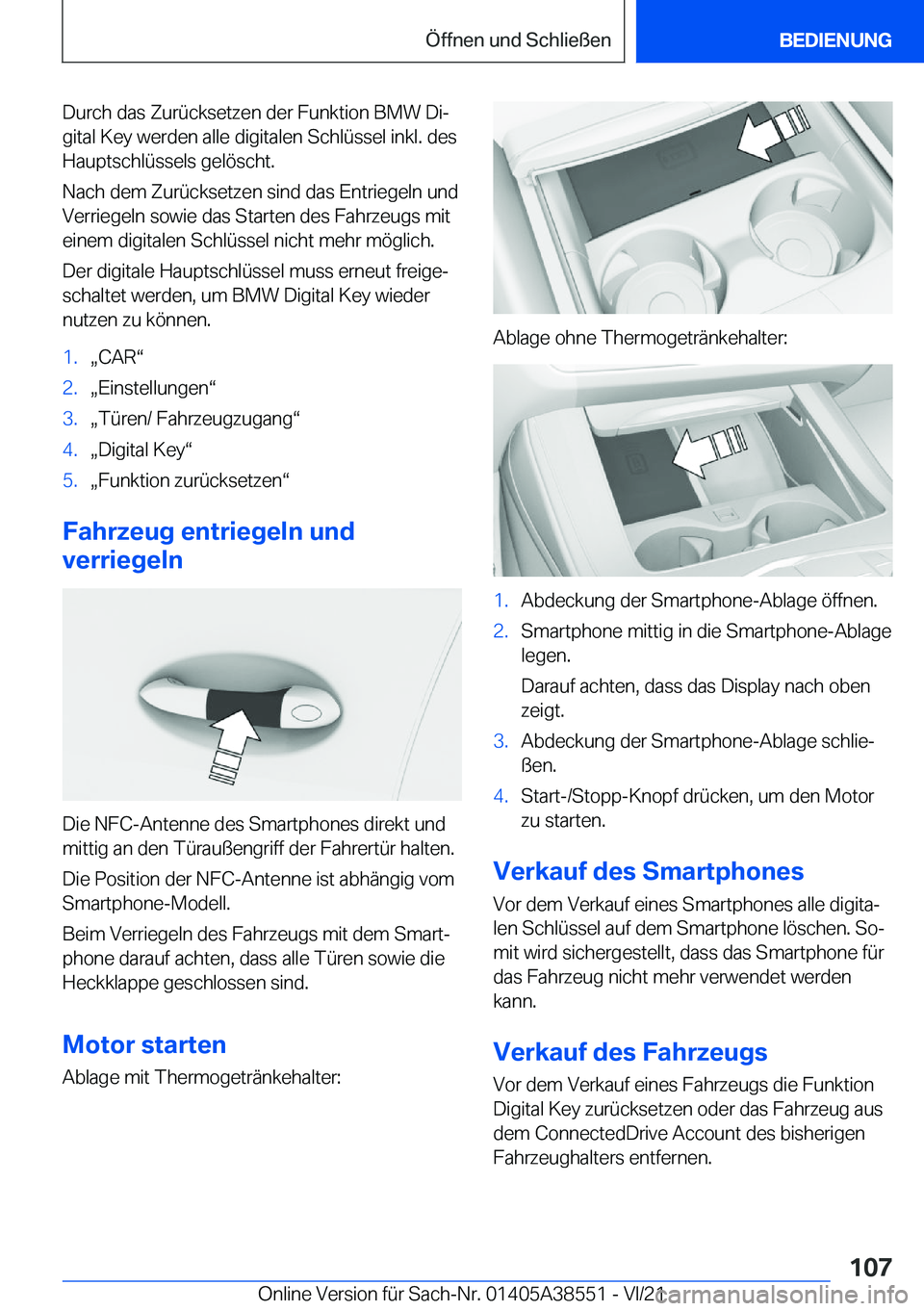 BMW X6 2022  Betriebsanleitungen (in German) �D�u�r�c�h��d�a�s��Z�u�r�