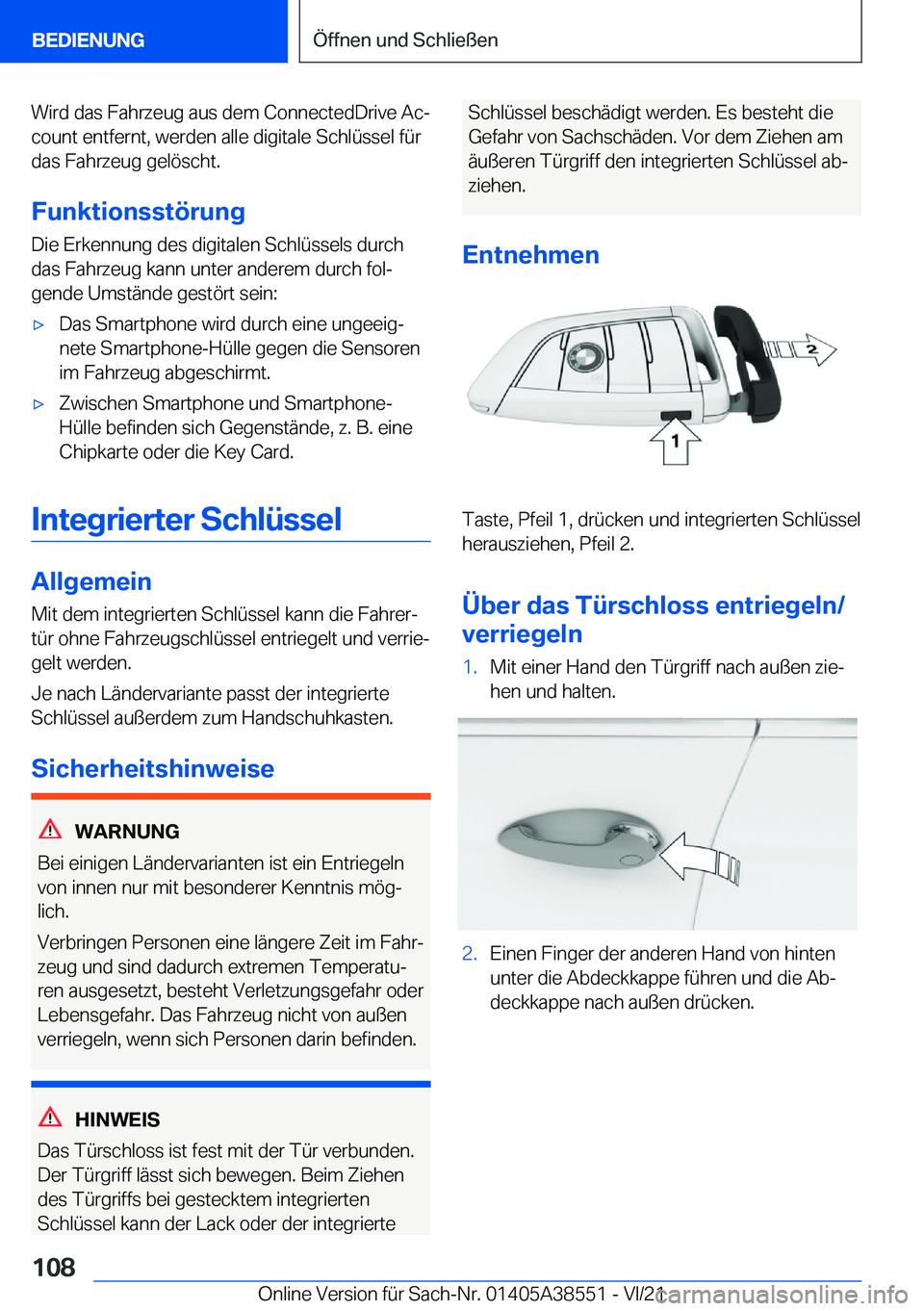 BMW X6 2022  Betriebsanleitungen (in German) �W�i�r�d��d�a�s��F�a�h�r�z�e�u�g��a�u�s��d�e�m��C�o�n�n�e�c�t�e�d�D�r�i�v�e��A�cj
�c�o�u�n�t��e�n�t�f�e�r�n�t�,��w�e�r�d�e�n��a�l�l�e��d�i�g�i�t�a�l�e��S�c�h�l�