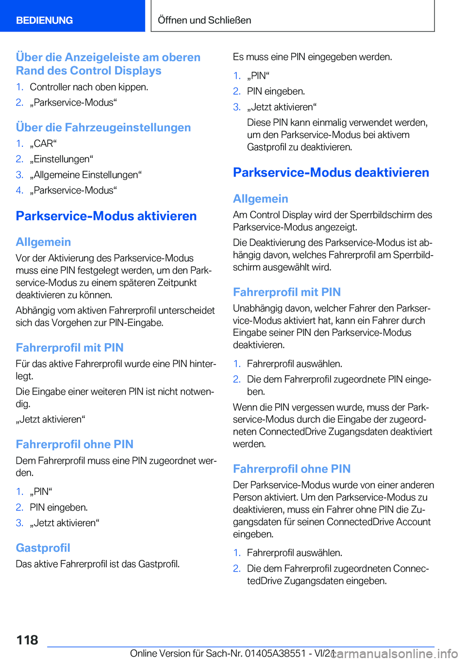 BMW X6 2022  Betriebsanleitungen (in German) �