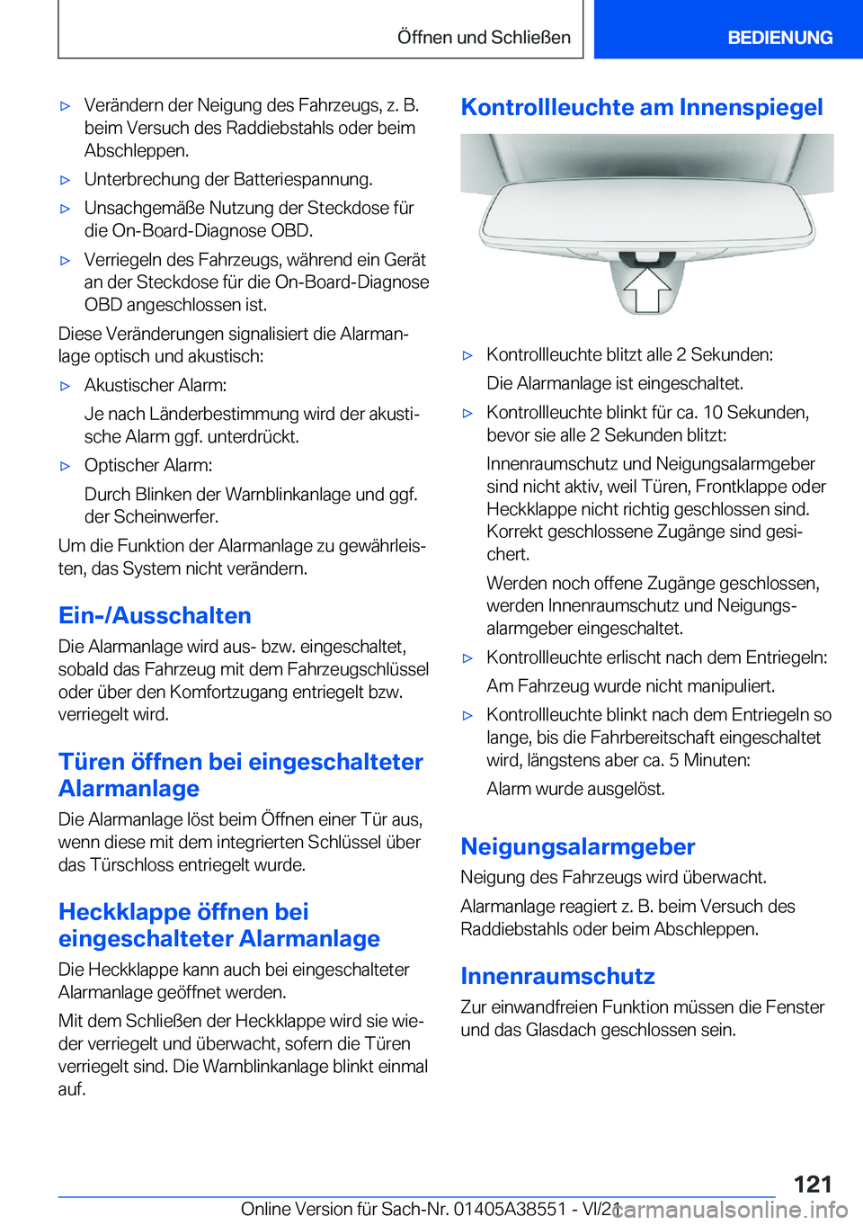 BMW X6 2022  Betriebsanleitungen (in German) x�V�e�r�