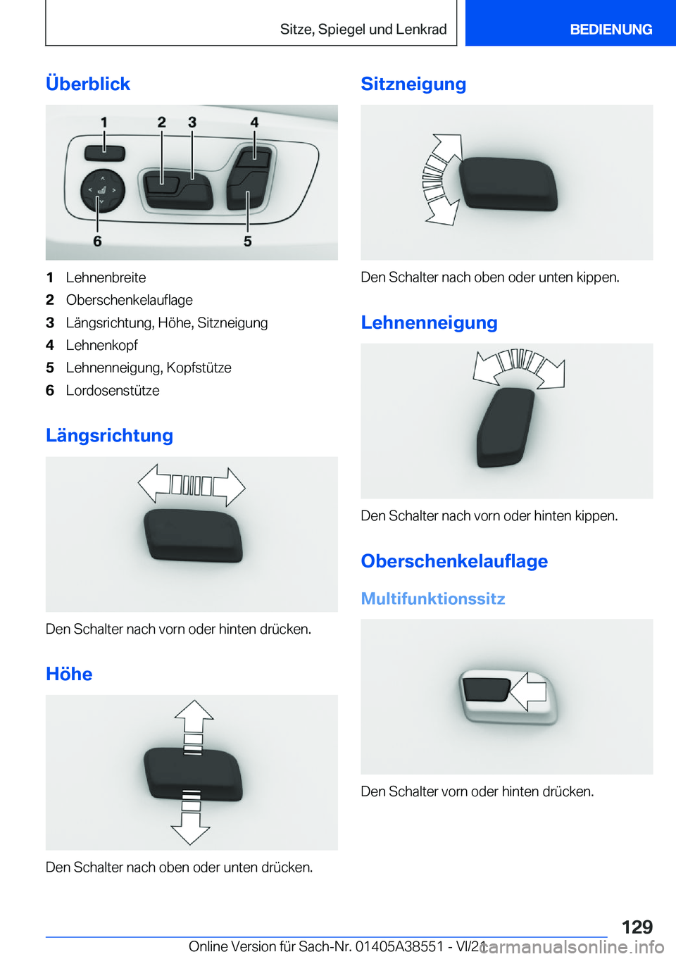 BMW X6 2022  Betriebsanleitungen (in German) �