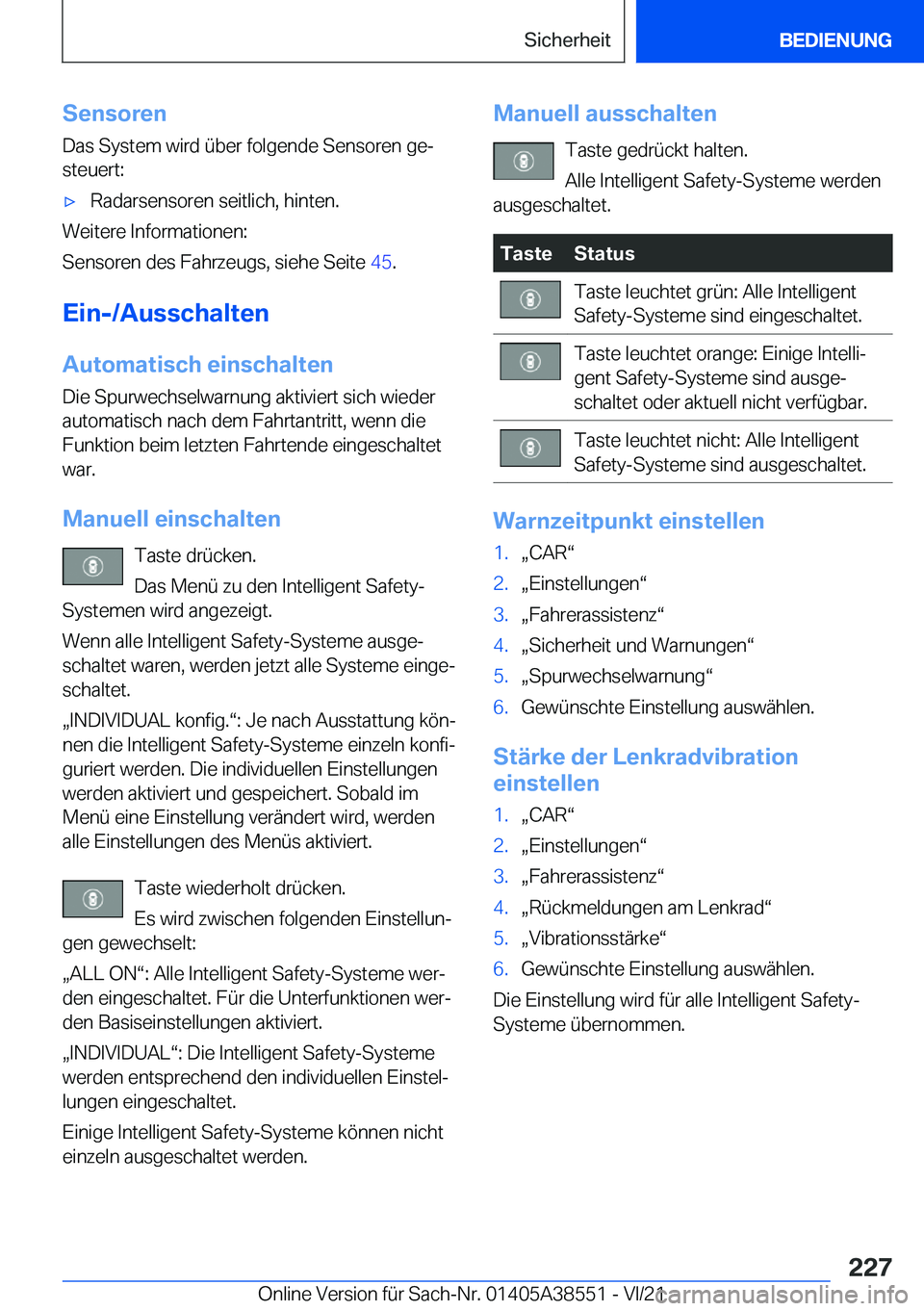 BMW X6 2022  Betriebsanleitungen (in German) �S�e�n�s�o�r�e�n
�D�a�s��S�y�s�t�e�m��w�i�r�d��