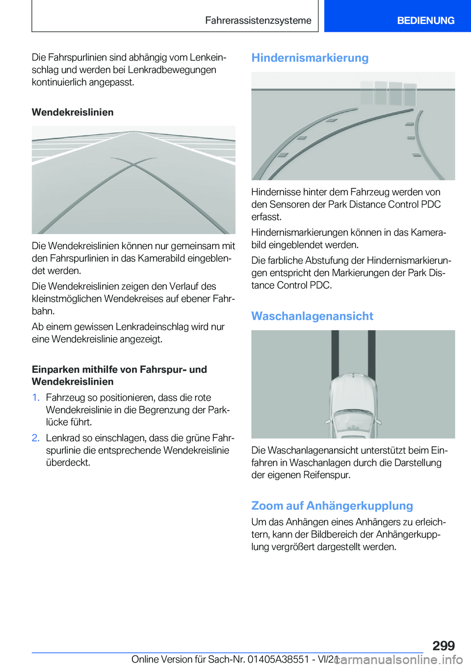 BMW X6 2022  Betriebsanleitungen (in German) �D�i�e��F�a�h�r�s�p�u�r�l�i�n�i�e�n��s�i�n�d��a�b�h�