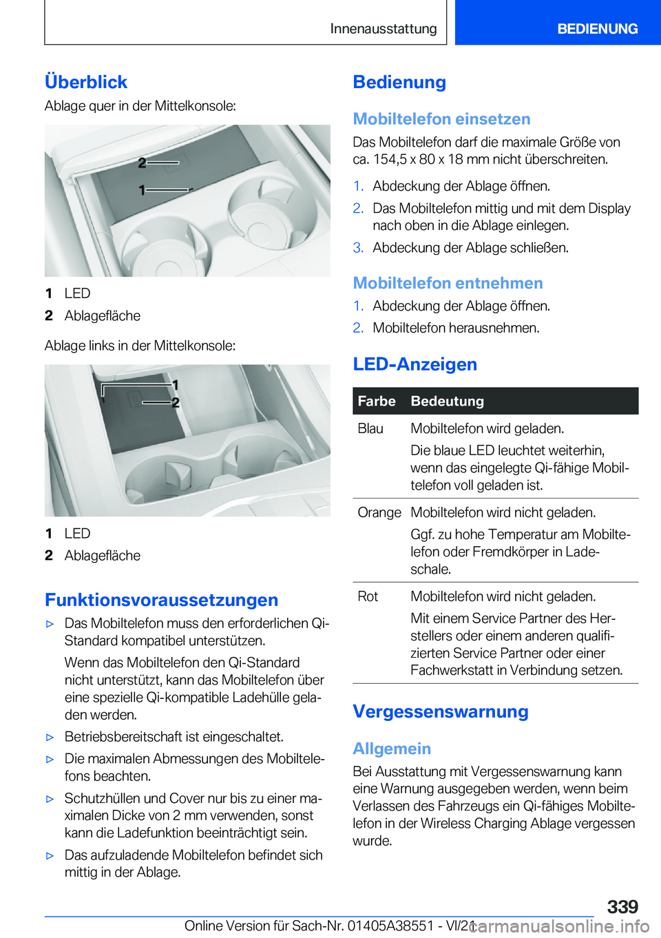 BMW X6 2022  Betriebsanleitungen (in German) �