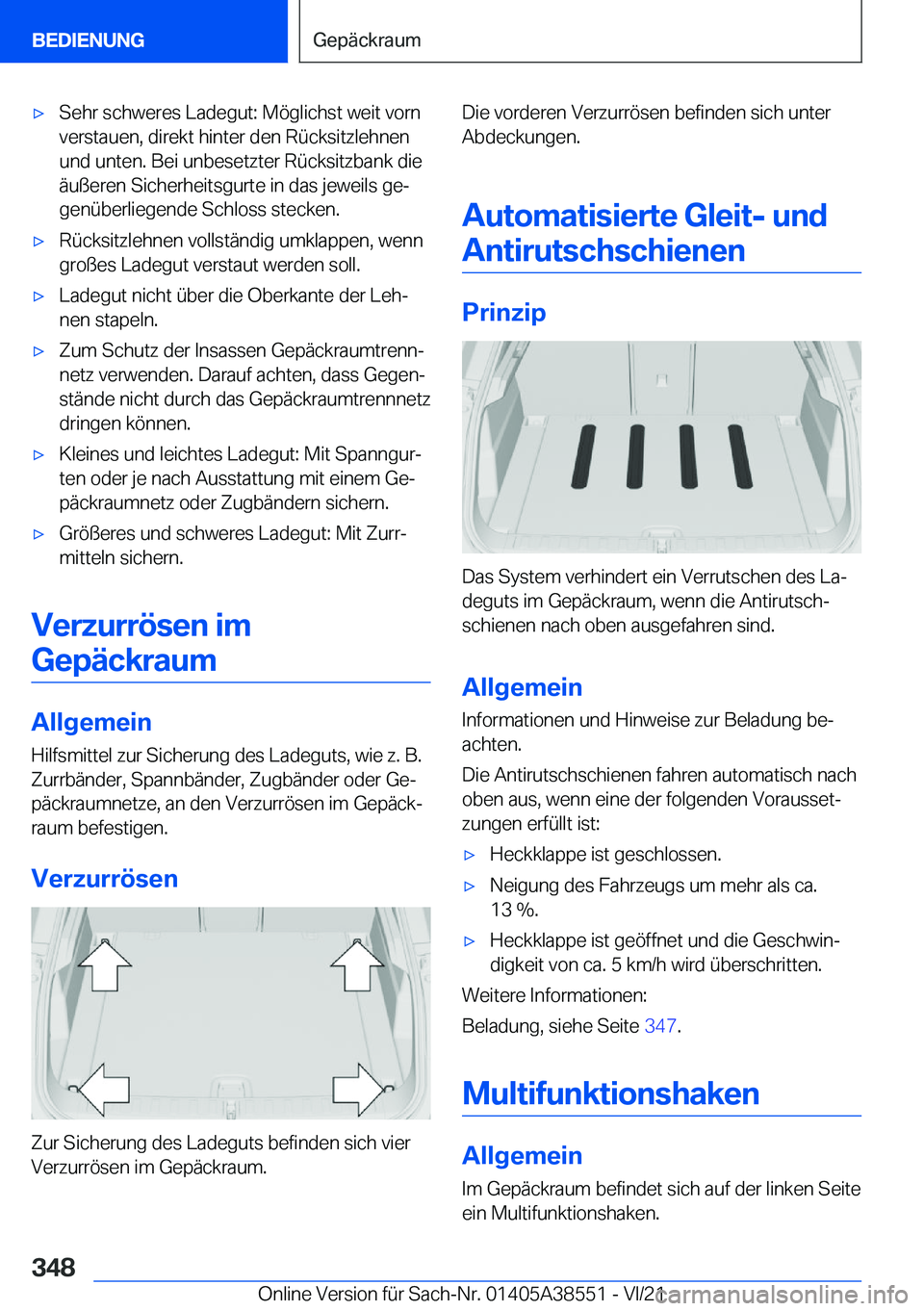 BMW X6 2022  Betriebsanleitungen (in German) x�S�e�h�r��s�c�h�w�e�r�e�s��L�a�d�e�g�u�t�:��M�