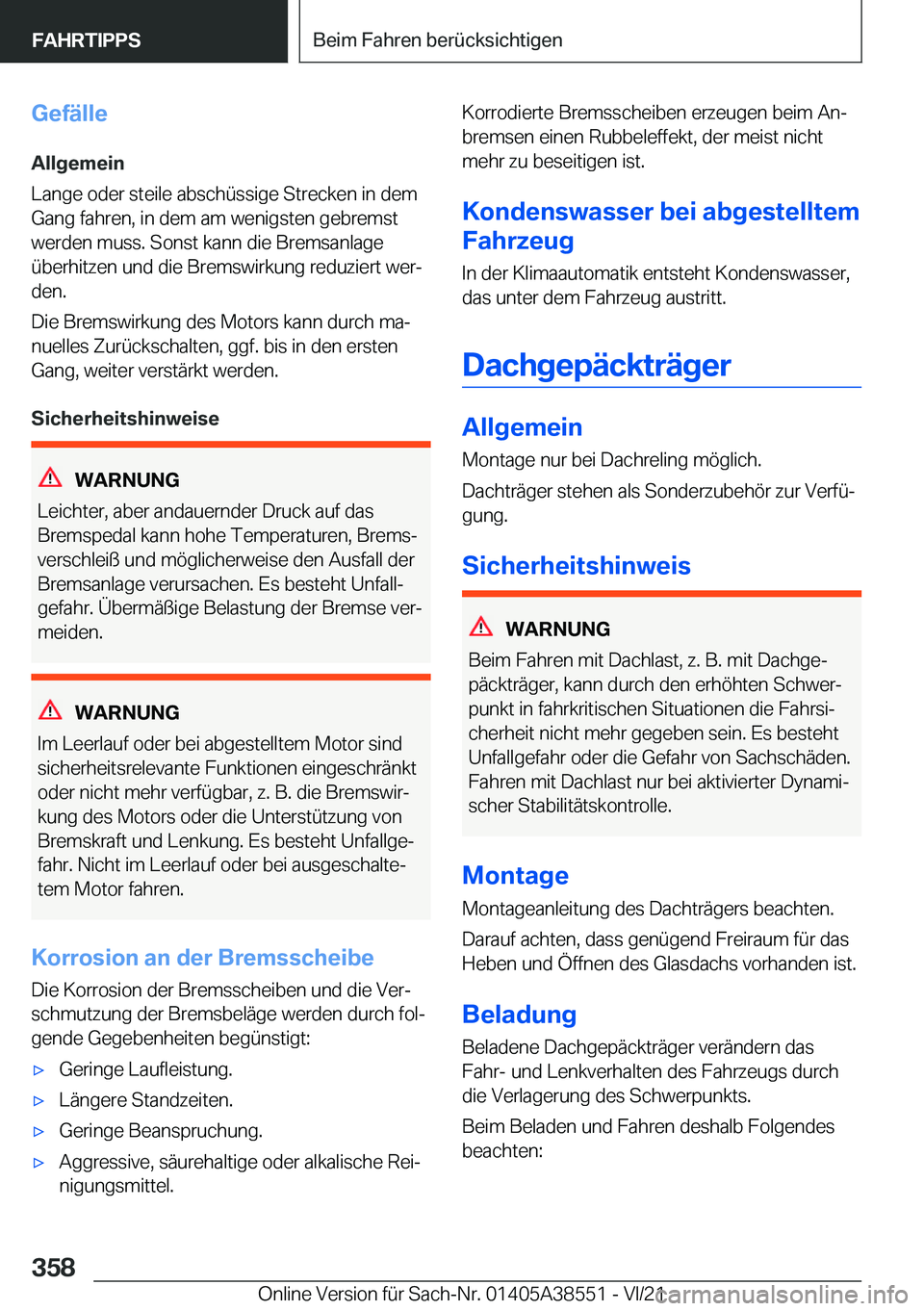 BMW X6 2022  Betriebsanleitungen (in German) �G�e�f�