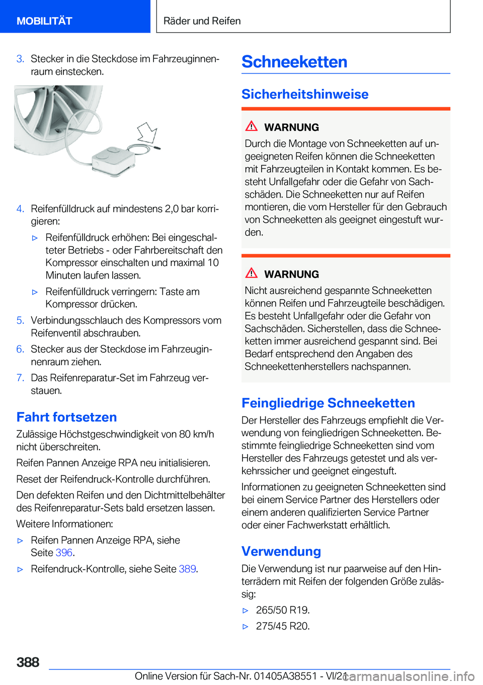 BMW X6 2022  Betriebsanleitungen (in German) �3�.�S�t�e�c�k�e�r��i�n��d�i�e��S�t�e�c�k�d�o�s�e��i�m��F�a�h�r�z�e�u�g�i�n�n�e�nj
�r�a�u�m��e�i�n�s�t�e�c�k�e�n�.�4�.�R�e�i�f�e�n�f�