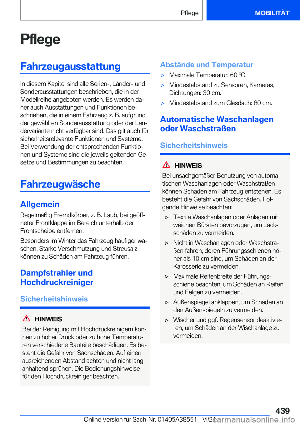 BMW X6 2022  Betriebsanleitungen (in German) �P�f�l�e�g�e�F�a�h�r�z�e�u�g�a�u�s�s�t�a�t�t�u�n�g
�I�n��d�i�e�s�e�m��K�a�p�i�t�e�l��s�i�n�d��a�l�l�e��S�e�r�i�e�n�-�,��L�