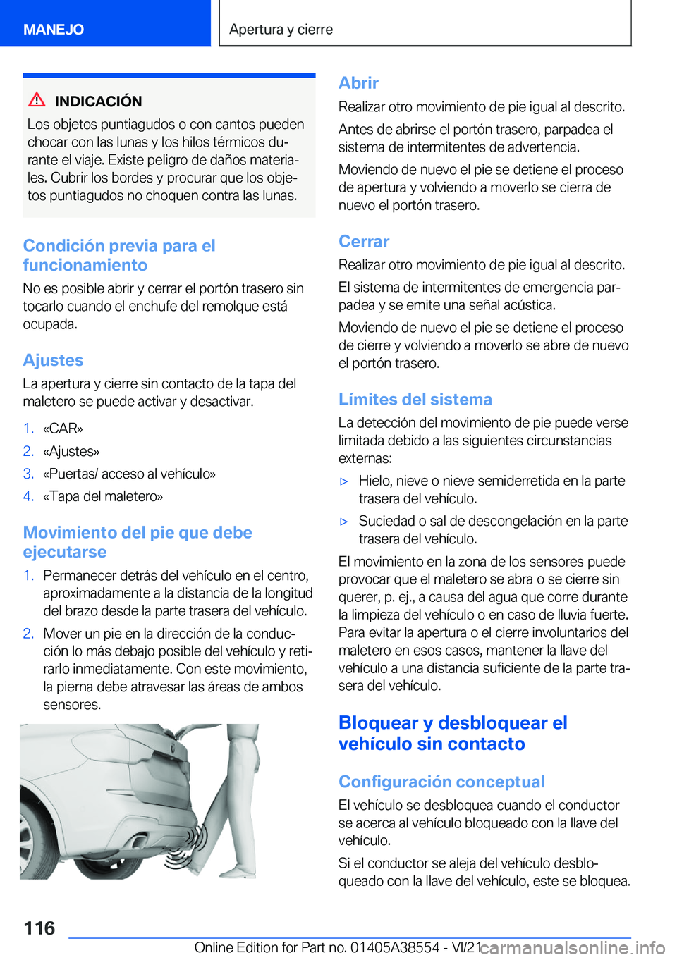 BMW X6 2022  Manuales de Empleo (in Spanish) �I�N�D�I�C�A�C�I�
