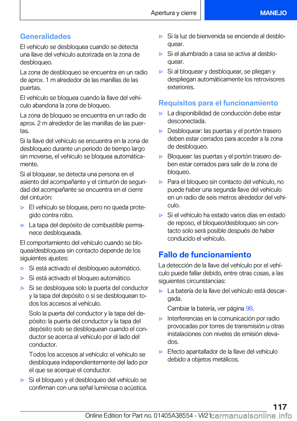 BMW X6 2022  Manuales de Empleo (in Spanish) �G�e�n�e�r�a�l�i�d�a�d�e�s
�E�l��v�e�h�