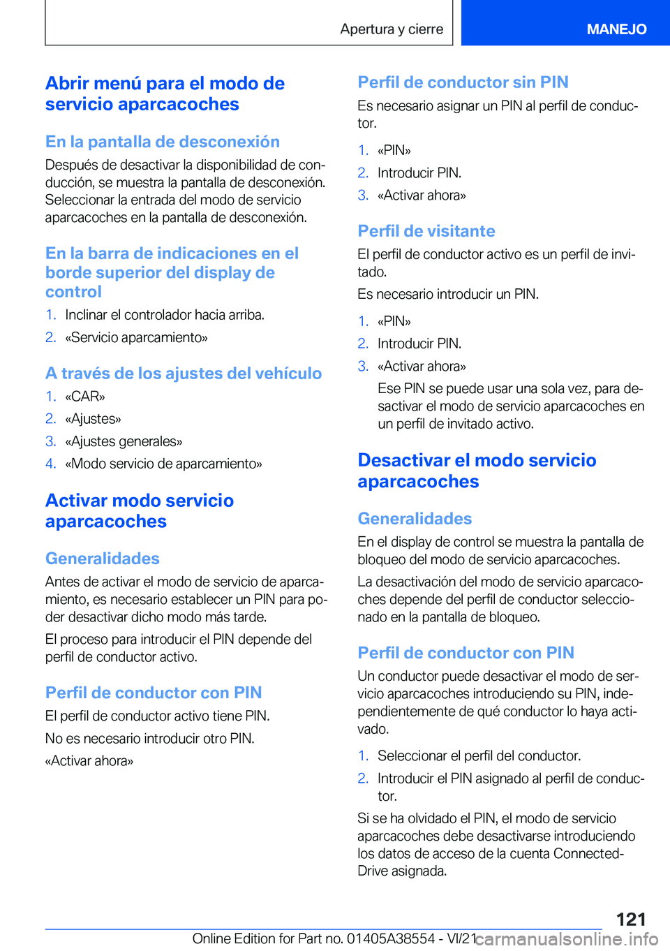 BMW X6 2022  Manuales de Empleo (in Spanish) �A�b�r�i�r��m�e�n�