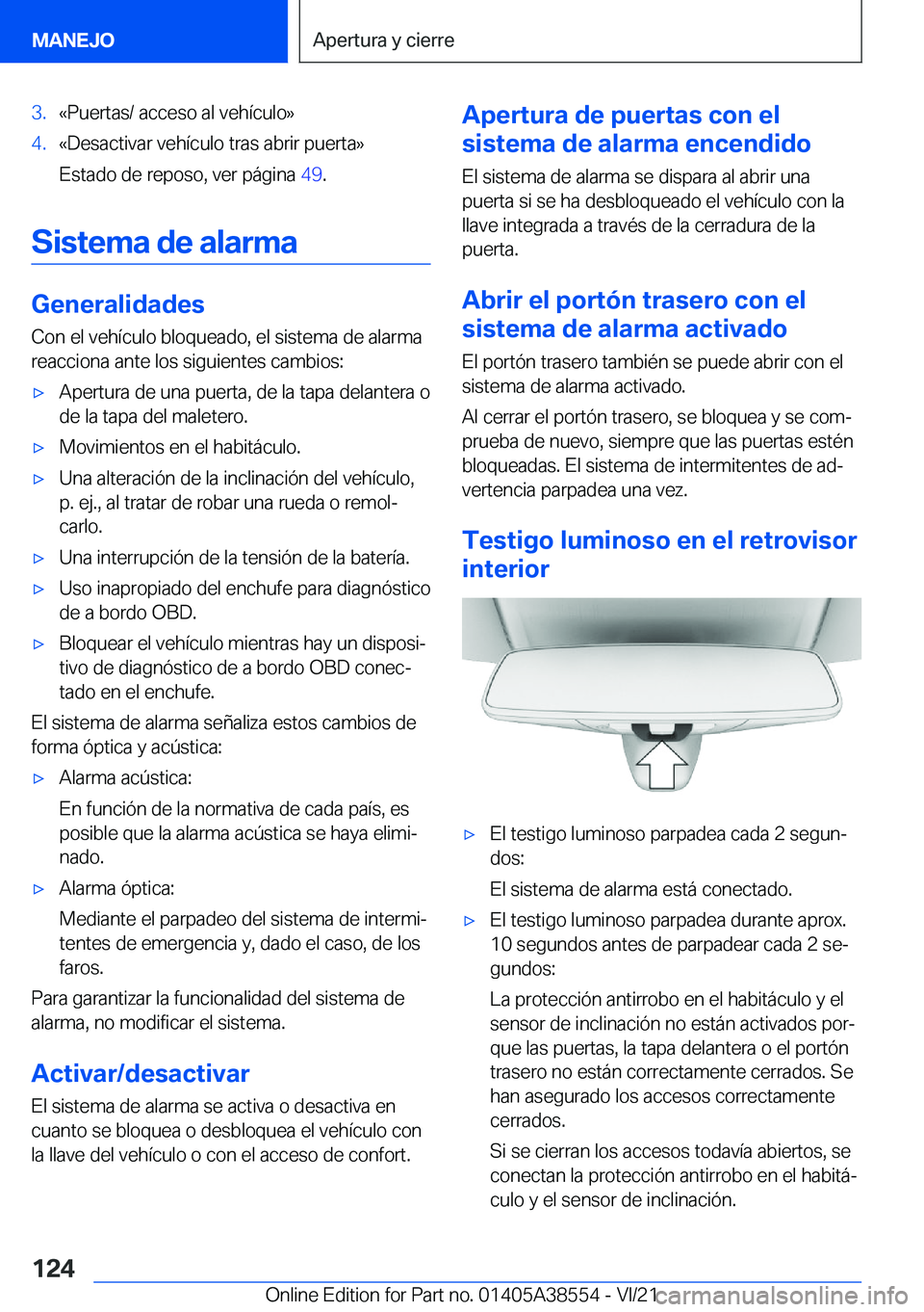BMW X6 2022  Manuales de Empleo (in Spanish) �3�.�«�P�u�e�r�t�a�s�/��a�c�c�e�s�o��a�l��v�e�h�
