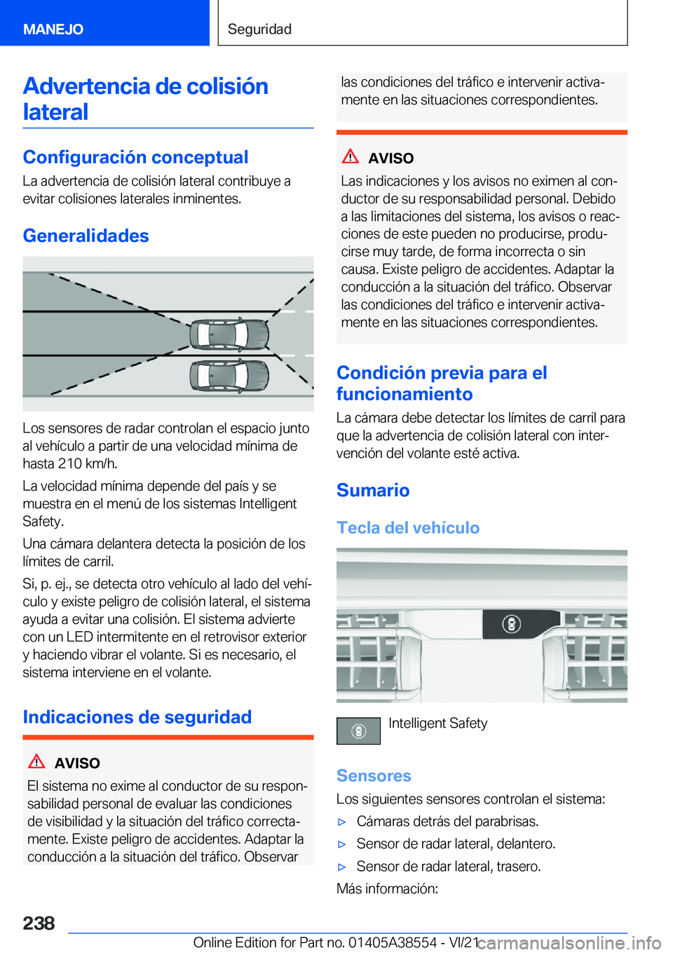 BMW X6 2022  Manuales de Empleo (in Spanish) �A�d�v�e�r�t�e�n�c�i�a��d�e��c�o�l�i�s�i�