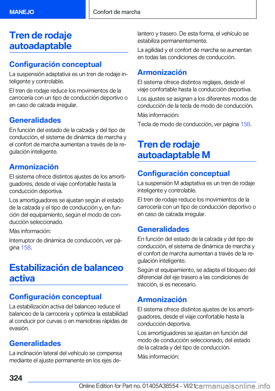 BMW X6 2022  Manuales de Empleo (in Spanish) �T�r�e�n��d�e��r�o�d�a�j�e�a�u�t�o�a�d�a�p�t�a�b�l�e
�C�o�n�f�i�g�u�r�a�c�i�