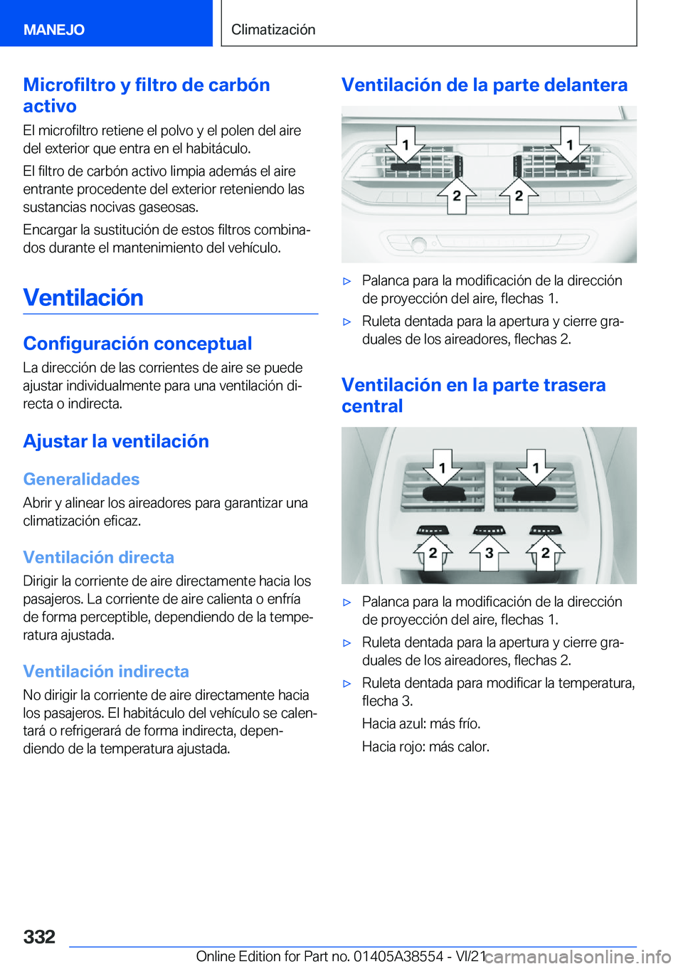 BMW X6 2022  Manuales de Empleo (in Spanish) �M�i�c�r�o�f�i�l�t�r�o��y��f�i�l�t�r�o��d�e��c�a�r�b�