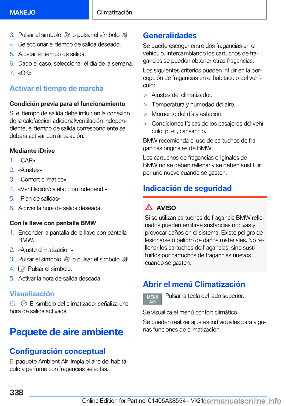 BMW X6 2022  Manuales de Empleo (in Spanish) �3�.�P�u�l�s�a�r��e�l��s�