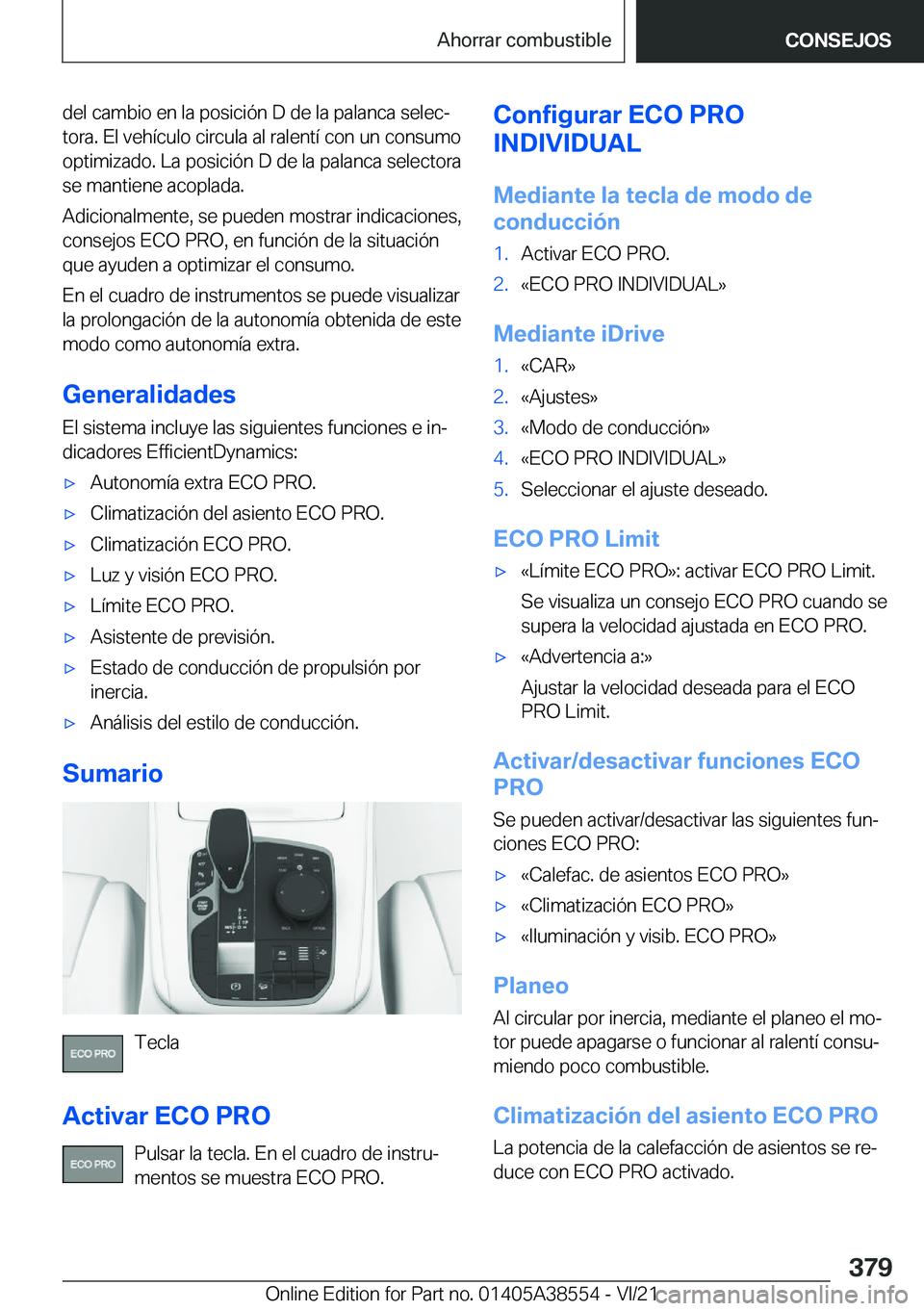 BMW X6 2022  Manuales de Empleo (in Spanish) �d�e�l��c�a�m�b�i�o��e�n��l�a��p�o�s�i�c�i�