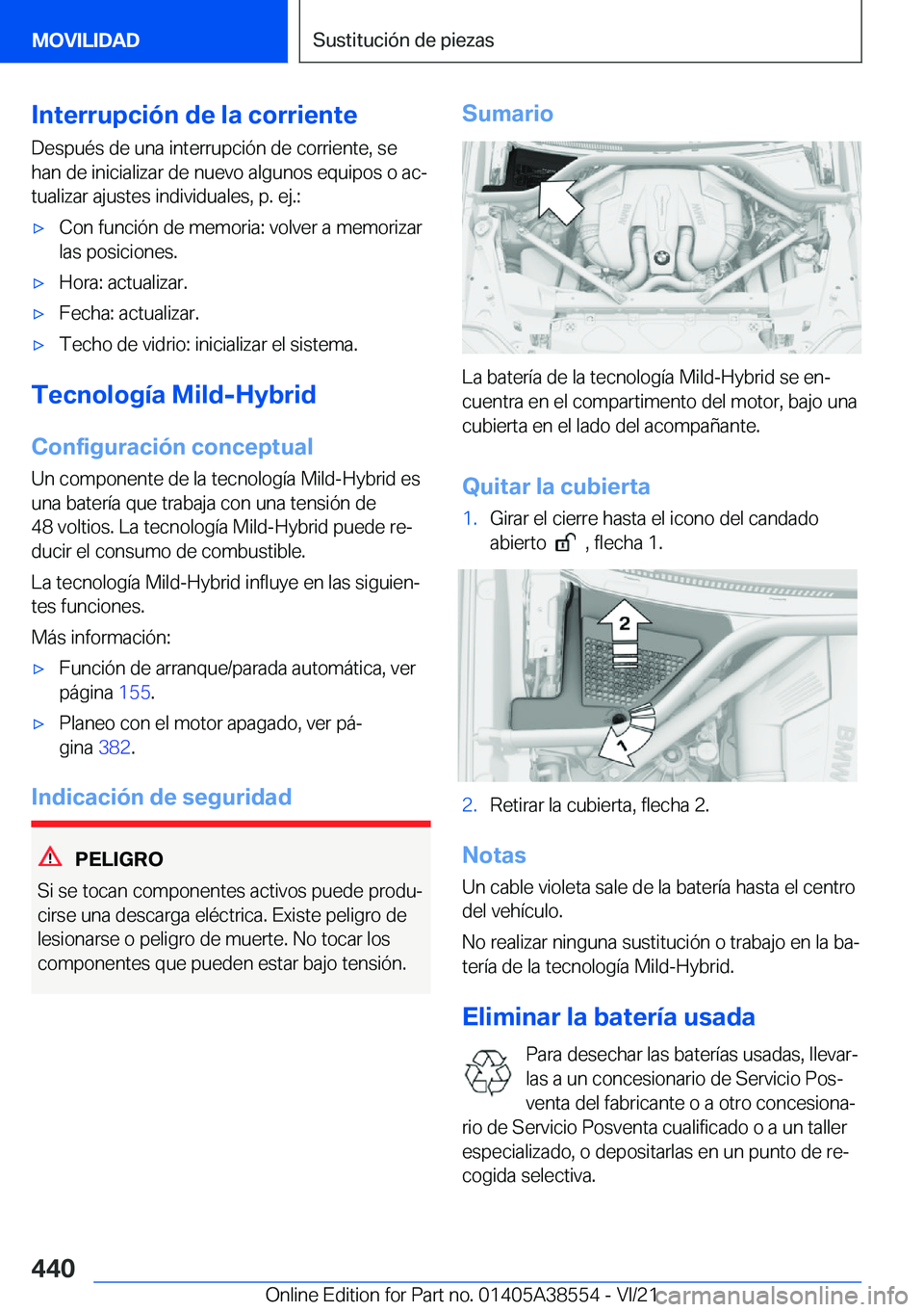 BMW X6 2022  Manuales de Empleo (in Spanish) �I�n�t�e�r�r�u�p�c�i�