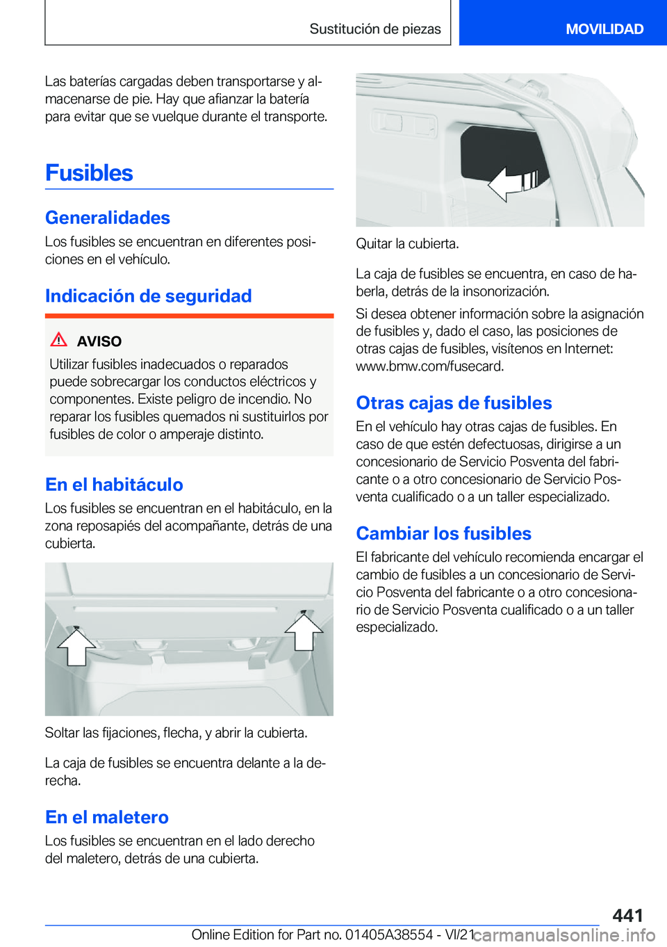 BMW X6 2022  Manuales de Empleo (in Spanish) �L�a�s��b�a�t�e�r�