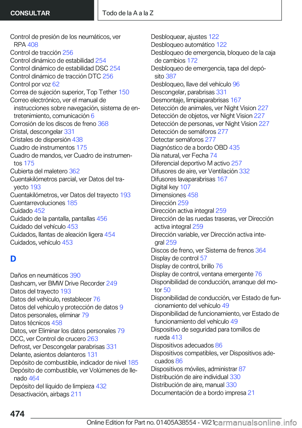 BMW X6 2022  Manuales de Empleo (in Spanish) �C�o�n�t�r�o�l��d�e��p�r�e�s�i�