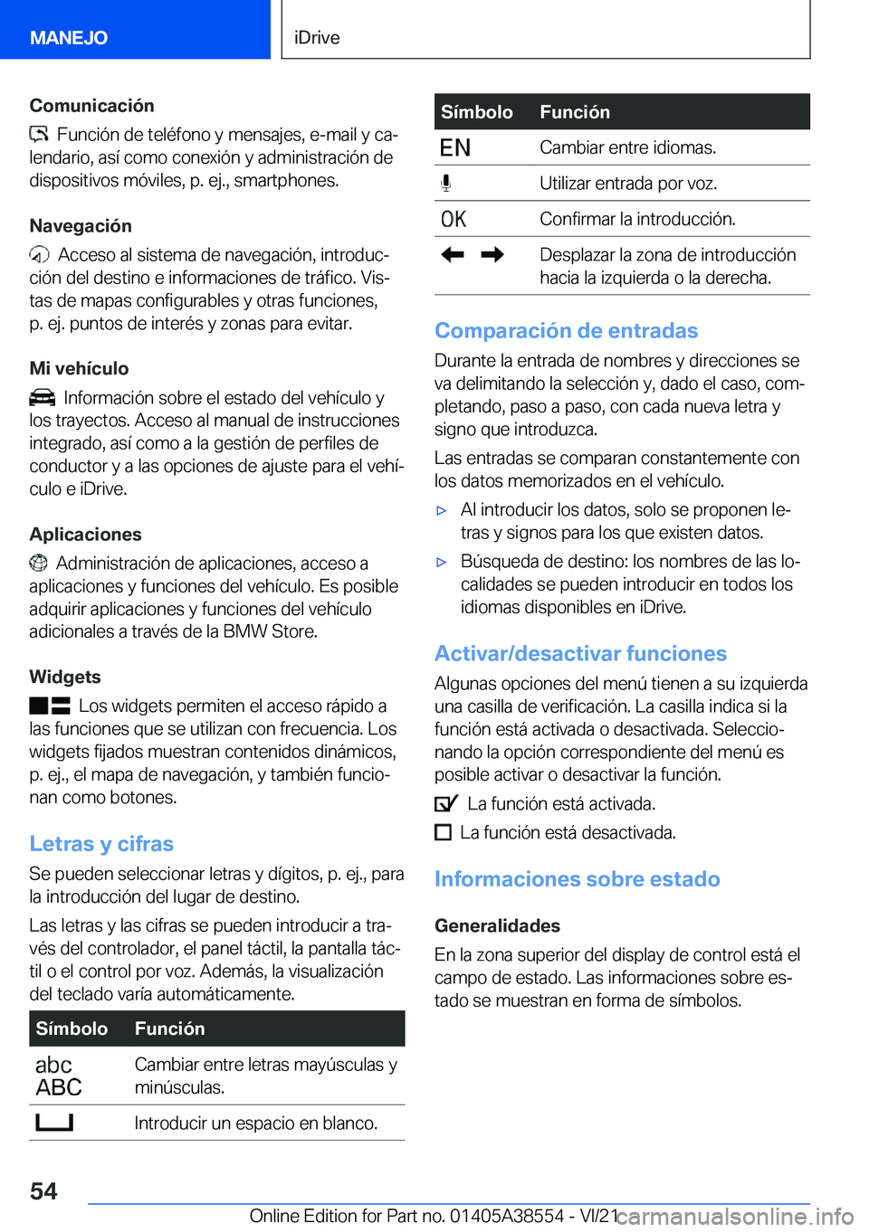 BMW X6 2022  Manuales de Empleo (in Spanish) �C�o�m�u�n�i�c�a�c�i�