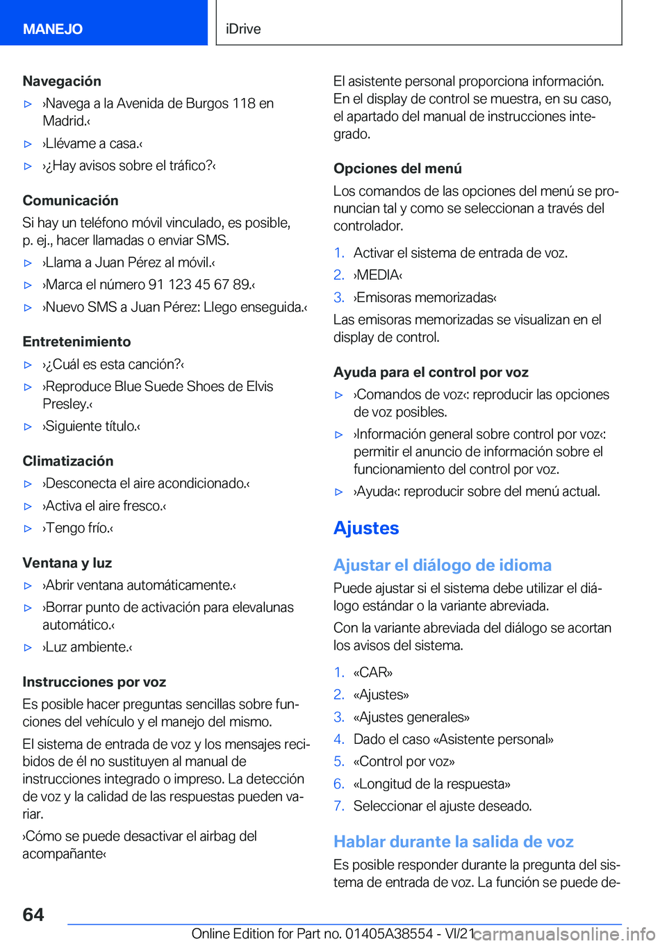 BMW X6 2022  Manuales de Empleo (in Spanish) �N�a�v�e�g�a�c�i�