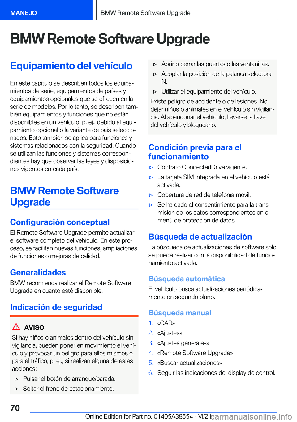 BMW X6 2022  Manuales de Empleo (in Spanish) �B�M�W��R�e�m�o�t�e��S�o�f�t�w�a�r�e��U�p�g�r�a�d�e�E�q�u�i�p�a�m�i�e�n�t�o��d�e�l��v�e�h�