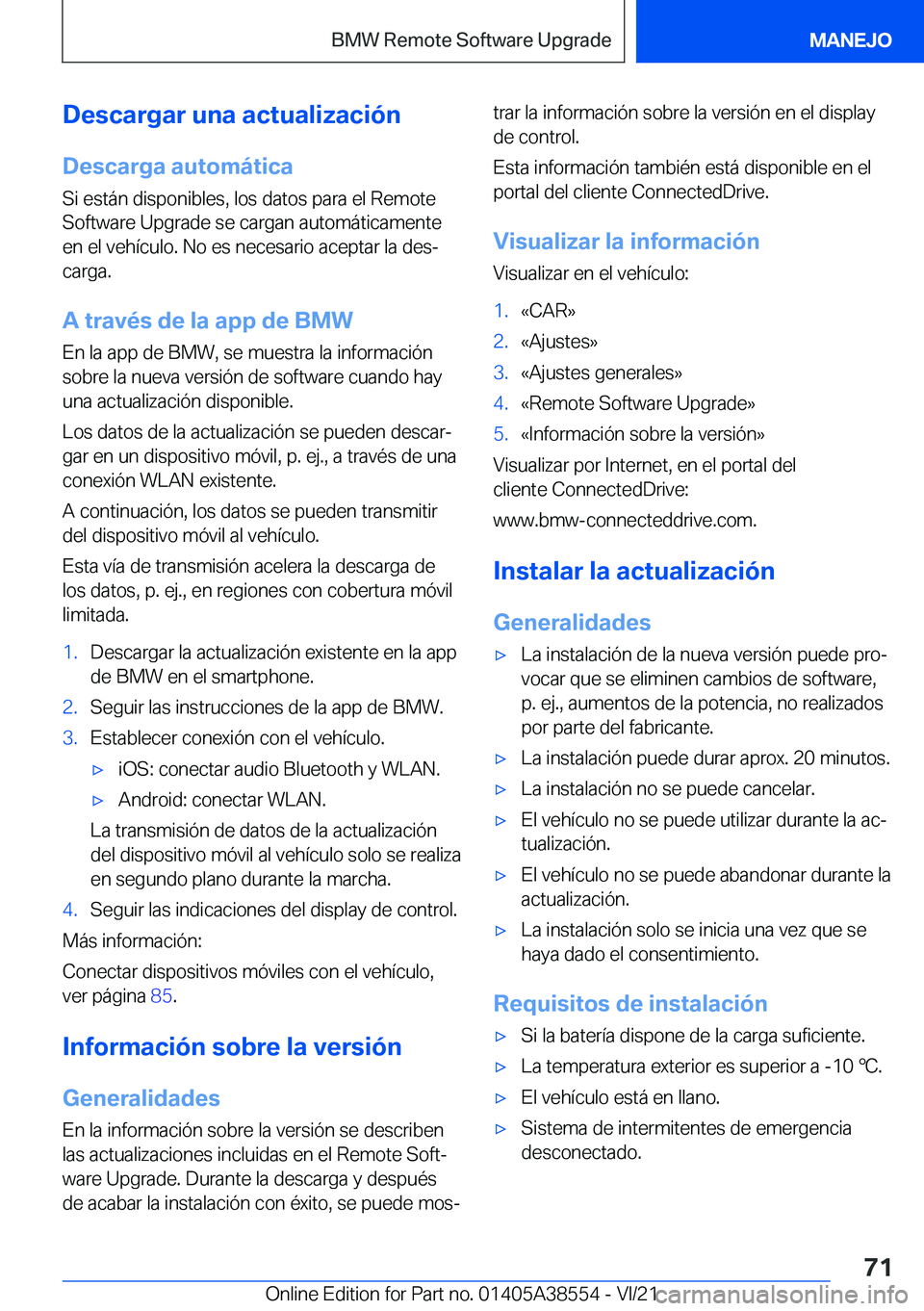 BMW X6 2022  Manuales de Empleo (in Spanish) �D�e�s�c�a�r�g�a�r��u�n�a��a�c�t�u�a�l�i�z�a�c�i�