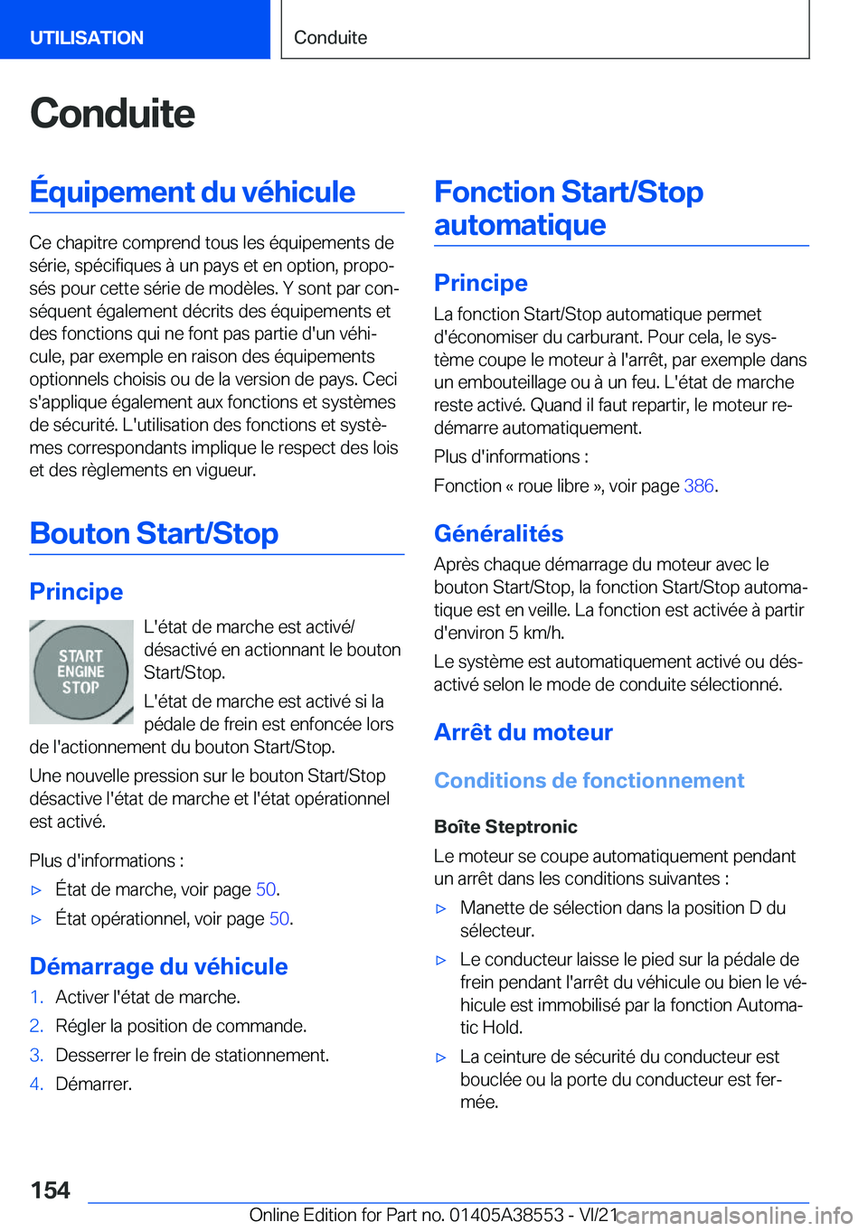 BMW X6 2022  Notices Demploi (in French) �C�o�n�d�u�i�t�e�