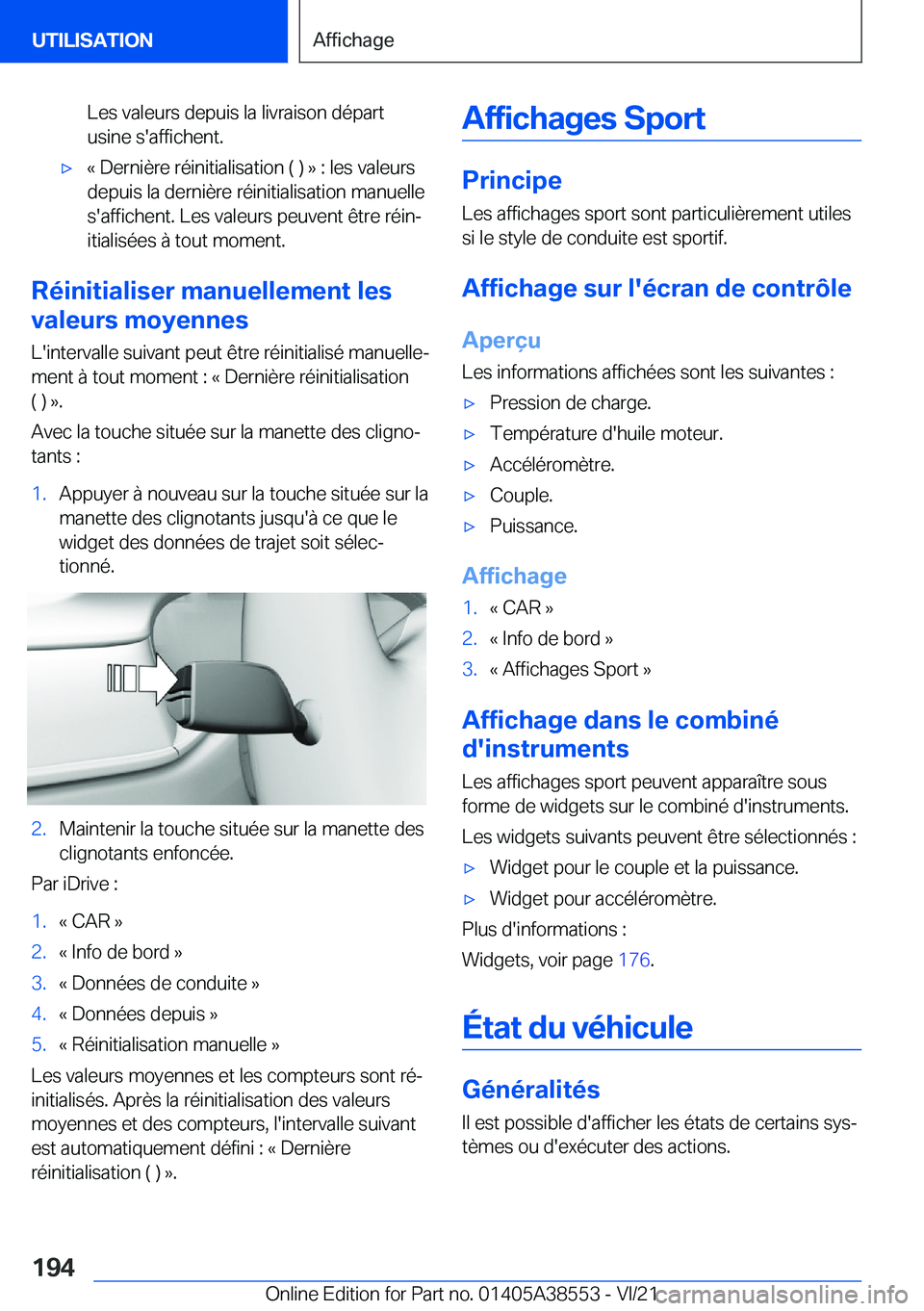 BMW X6 2022  Notices Demploi (in French) �L�e�s��v�a�l�e�u�r�s��d�e�p�u�i�s��l�a��l�i�v�r�a�i�s�o�n��d�é�p�a�r�t
�u�s�i�n�e��s�'�a�f�f�i�c�h�e�n�t�.'x�k��D�e�r�n�i�è�r�e��r�é�i�n�i�t�i�a�l�i�s�a�t�i�o�n��(��)��{��:��l