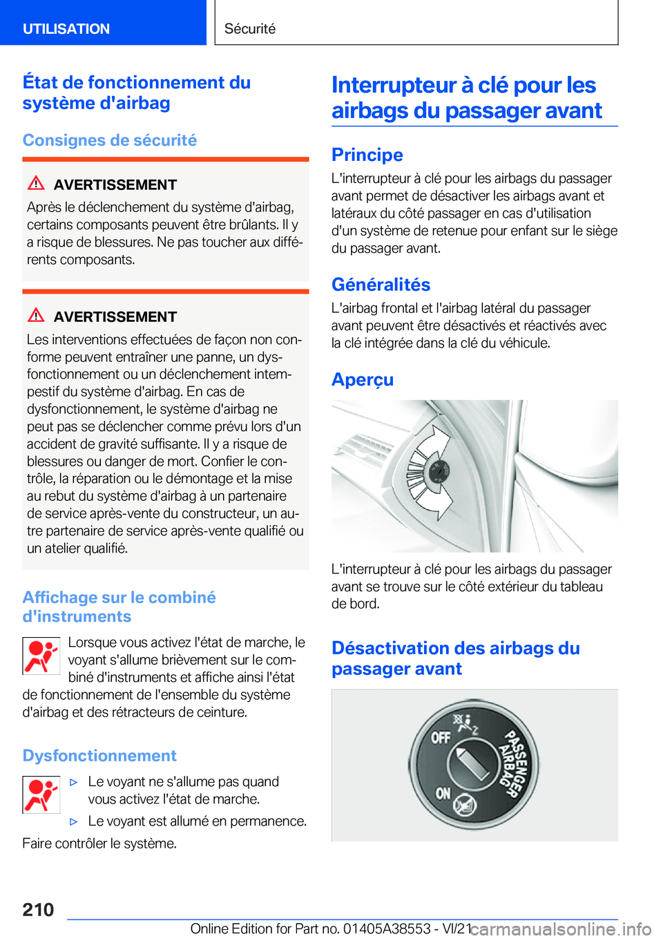 BMW X6 2022  Notices Demploi (in French) �